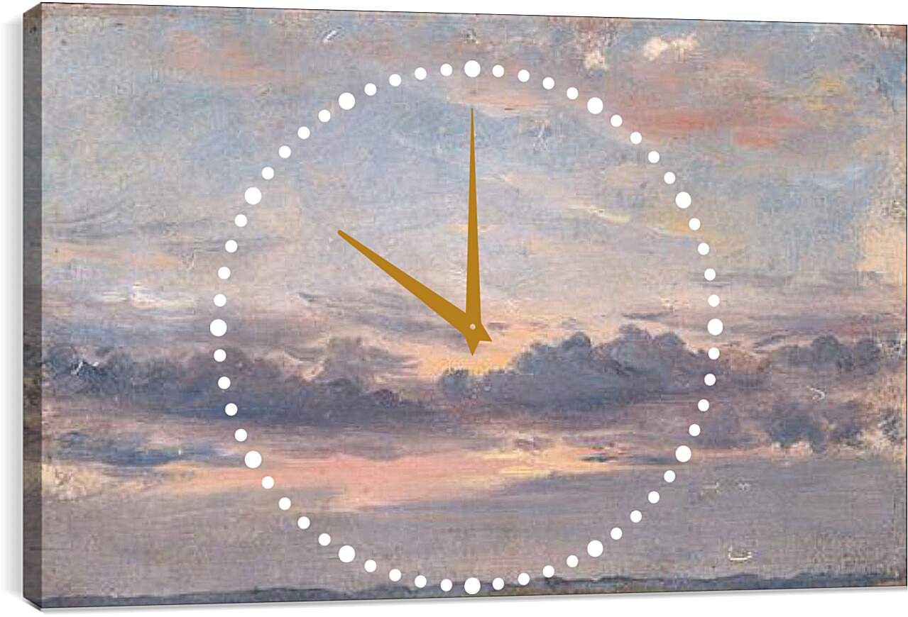 Часы картина - A Cloud Study Sunset. Джон Констебл