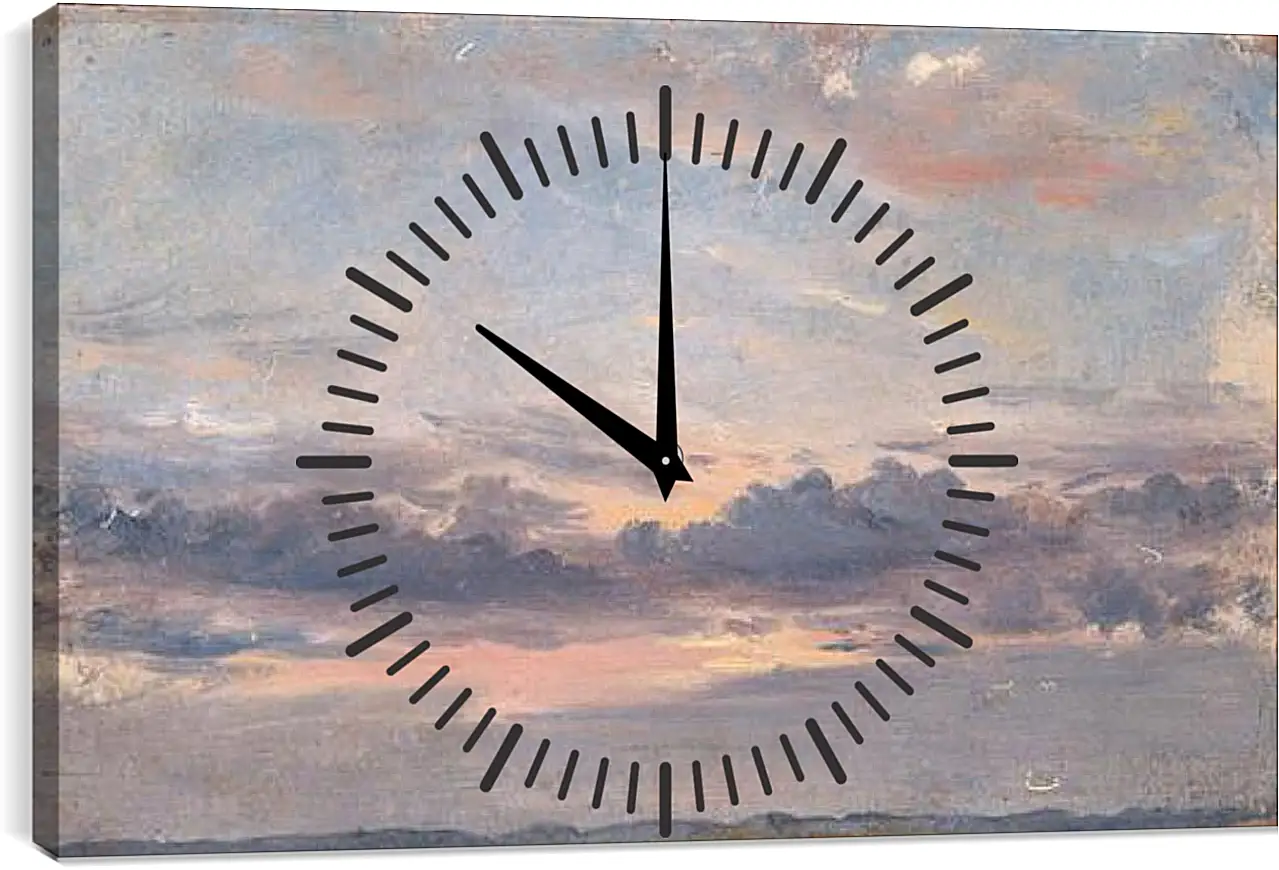 Часы картина - A Cloud Study Sunset. Джон Констебл