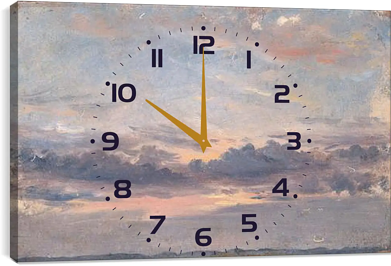 Часы картина - A Cloud Study Sunset. Джон Констебл