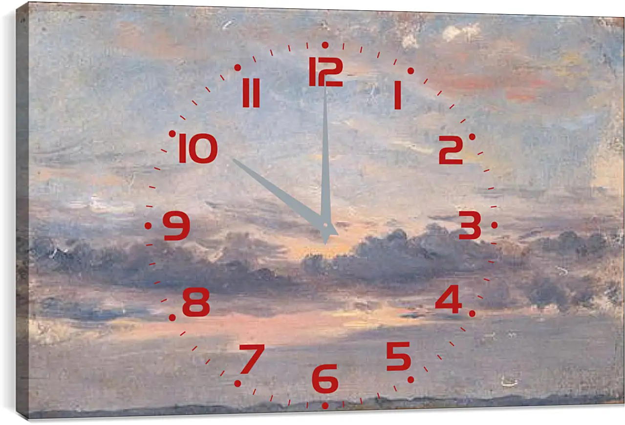 Часы картина - A Cloud Study Sunset. Джон Констебл