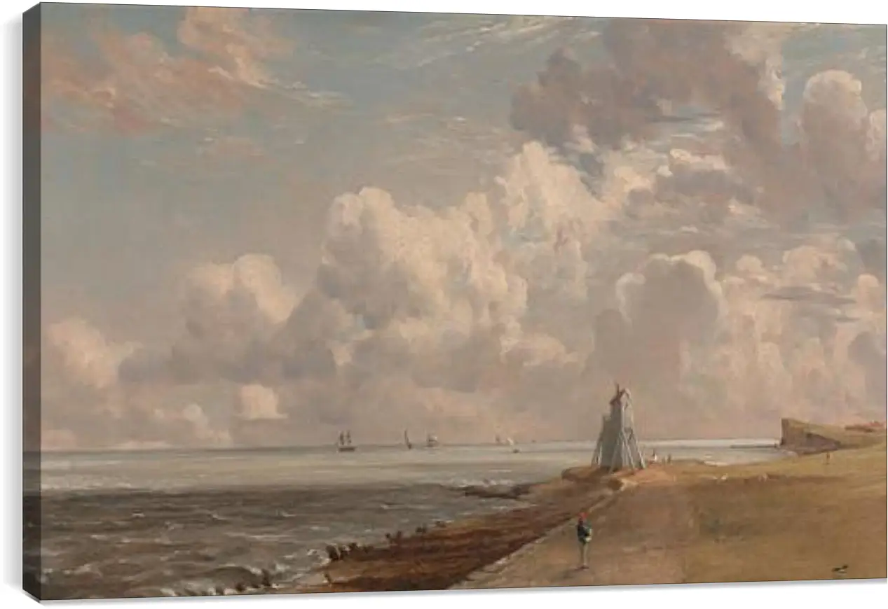 Постер и плакат - Harwich The Low Lighthouse and Beacon Hill. Джон Констебл