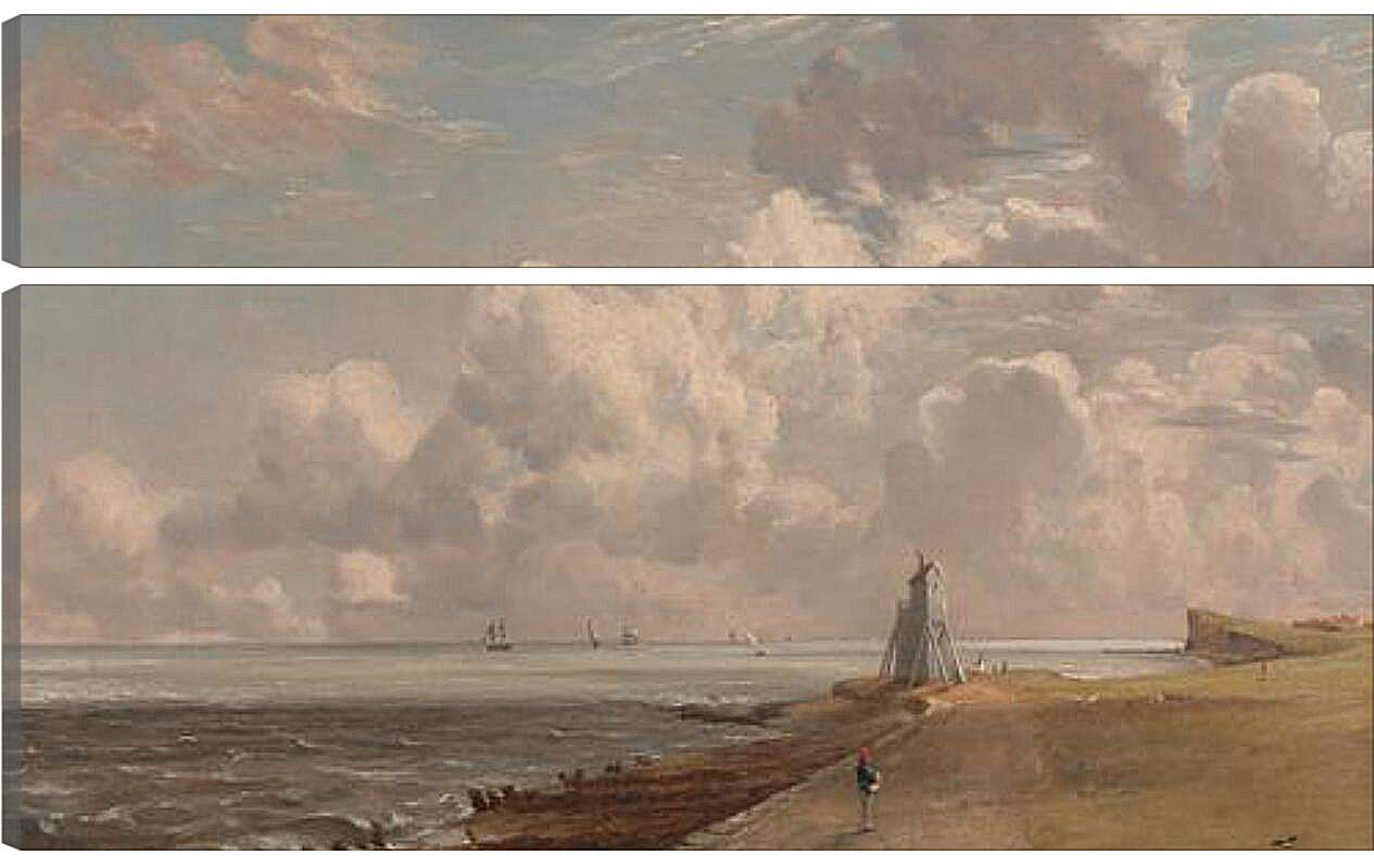 Модульная картина - Harwich The Low Lighthouse and Beacon Hill. Джон Констебл