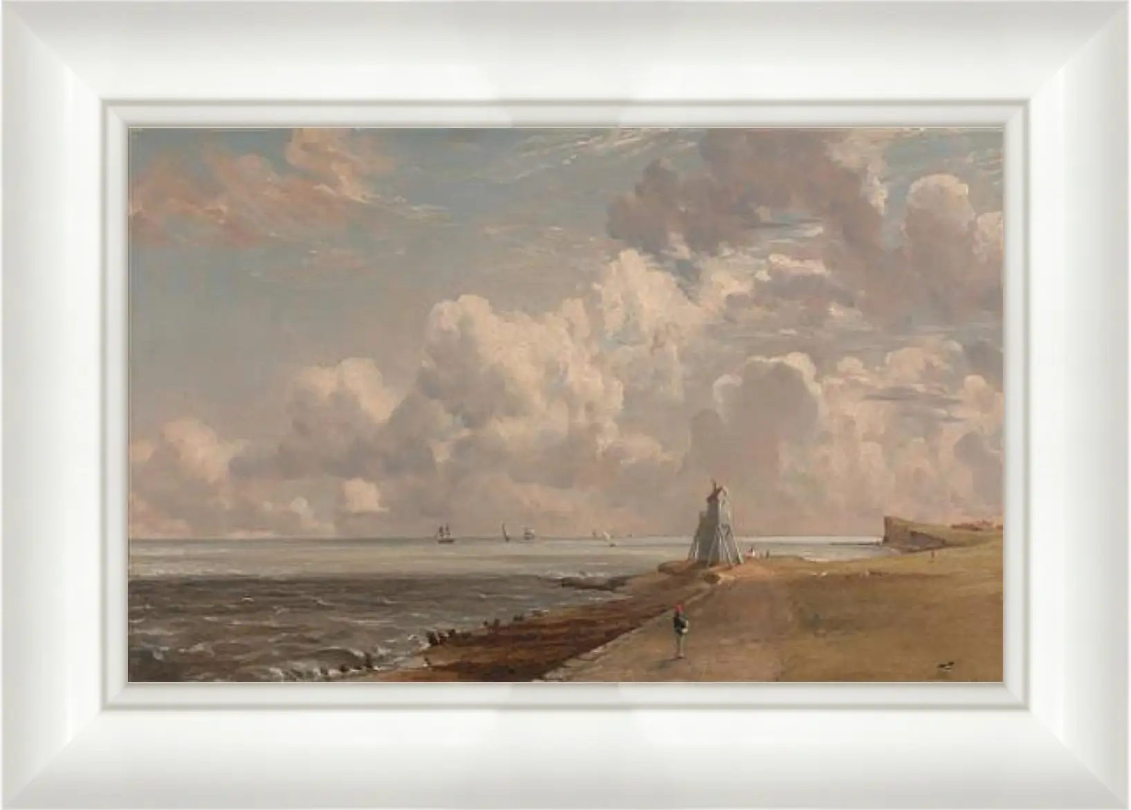 Картина в раме - Harwich The Low Lighthouse and Beacon Hill. Джон Констебл