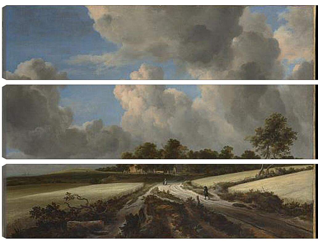 Модульная картина - Wheat Fields. Якоб ван Рейсдал