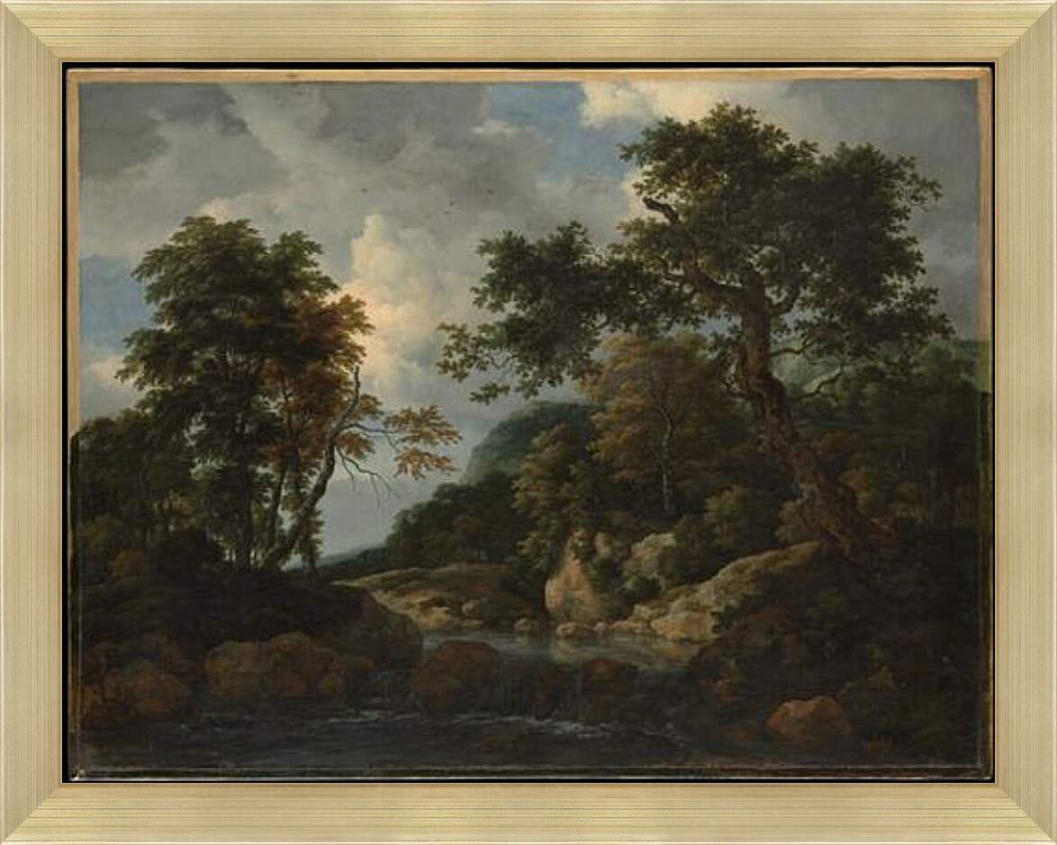 Картина в раме - The Forest Stream. Якоб ван Рейсдал