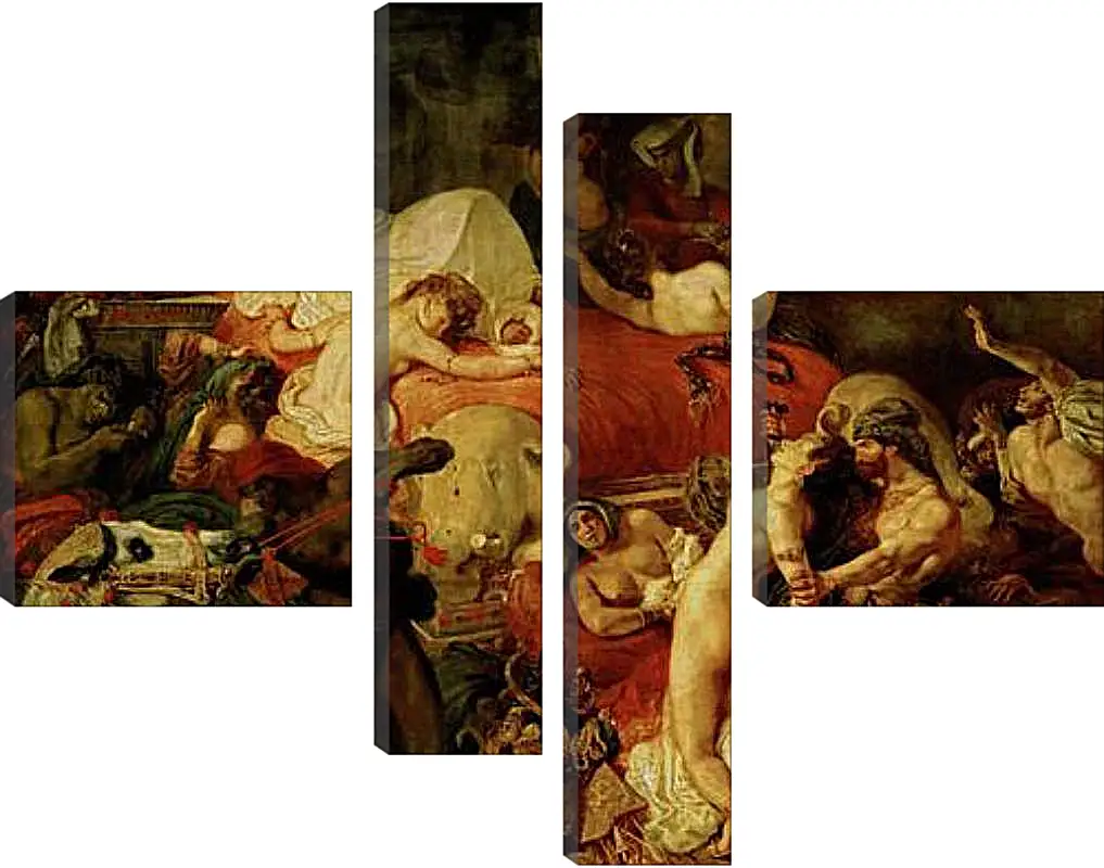 Модульная картина - The death of Sardanapalus. Эжен Делакруа