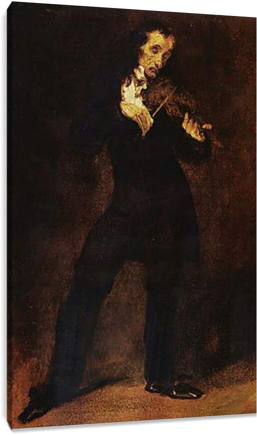 Постер и плакат - Portrait Of Paganini. Эжен Делакруа