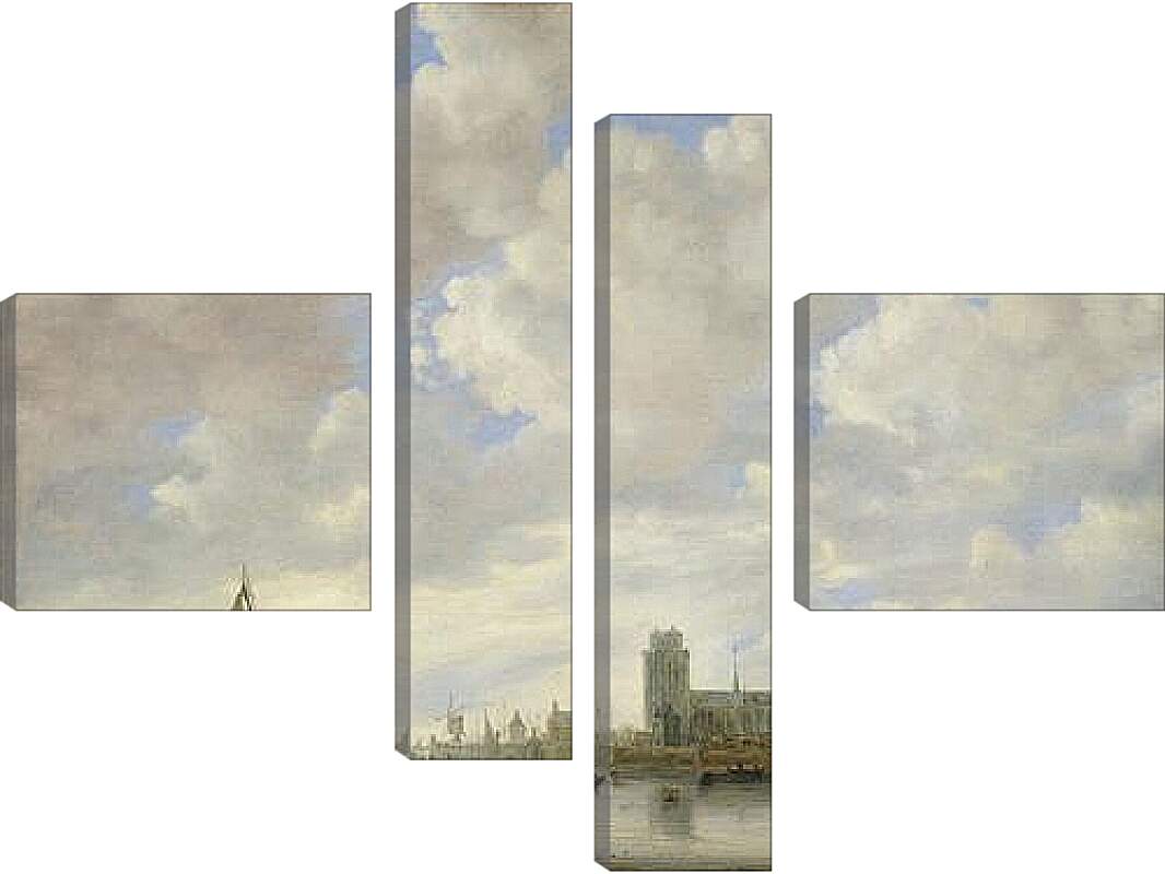 Модульная картина - View of the Merwede off Dordrecht. Ян ван Гойен