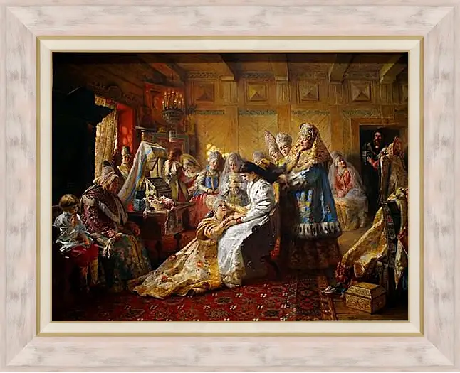 Картина в раме - Под венец. Маковский Константин