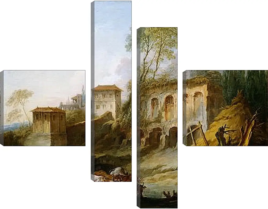 Модульная картина - Imaginary Landscape with the Palatine Hill from Campo Vaccino. Франсуа Буше