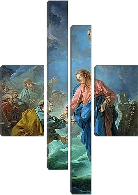 Модульная картина - Saint Peter Attempts to Walk on Water. Франсуа Буше