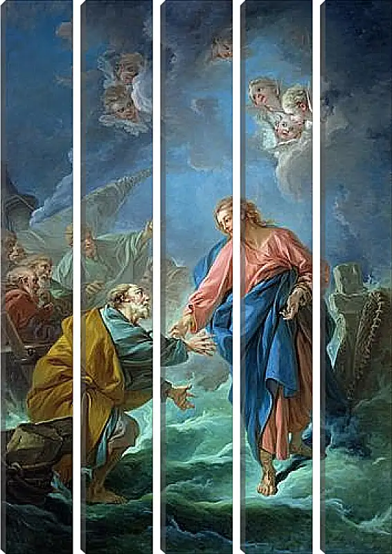 Модульная картина - Saint Peter Attempts to Walk on Water. Франсуа Буше