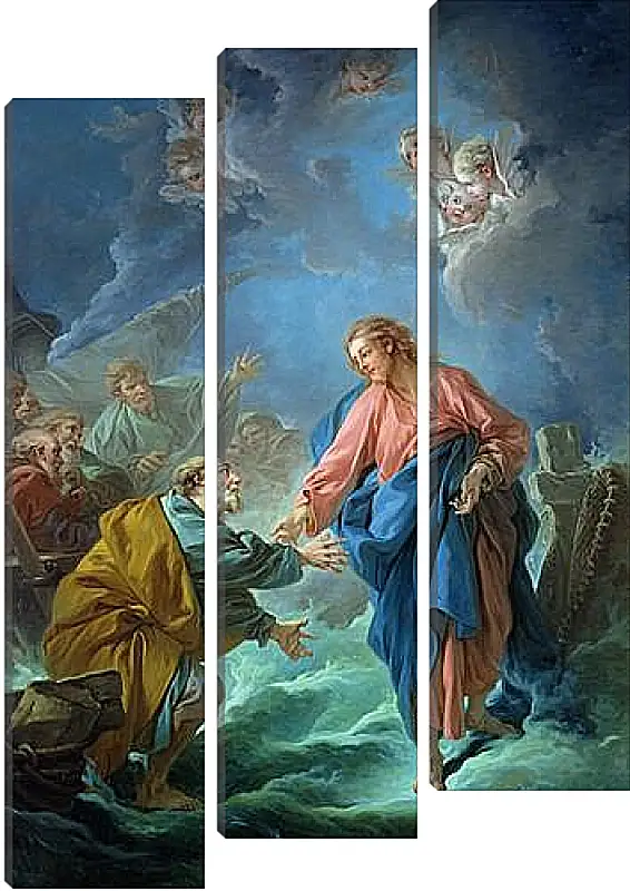 Модульная картина - Saint Peter Attempts to Walk on Water. Франсуа Буше