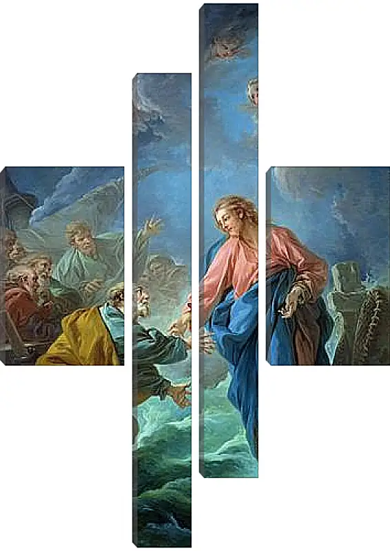 Модульная картина - Saint Peter Attempts to Walk on Water. Франсуа Буше