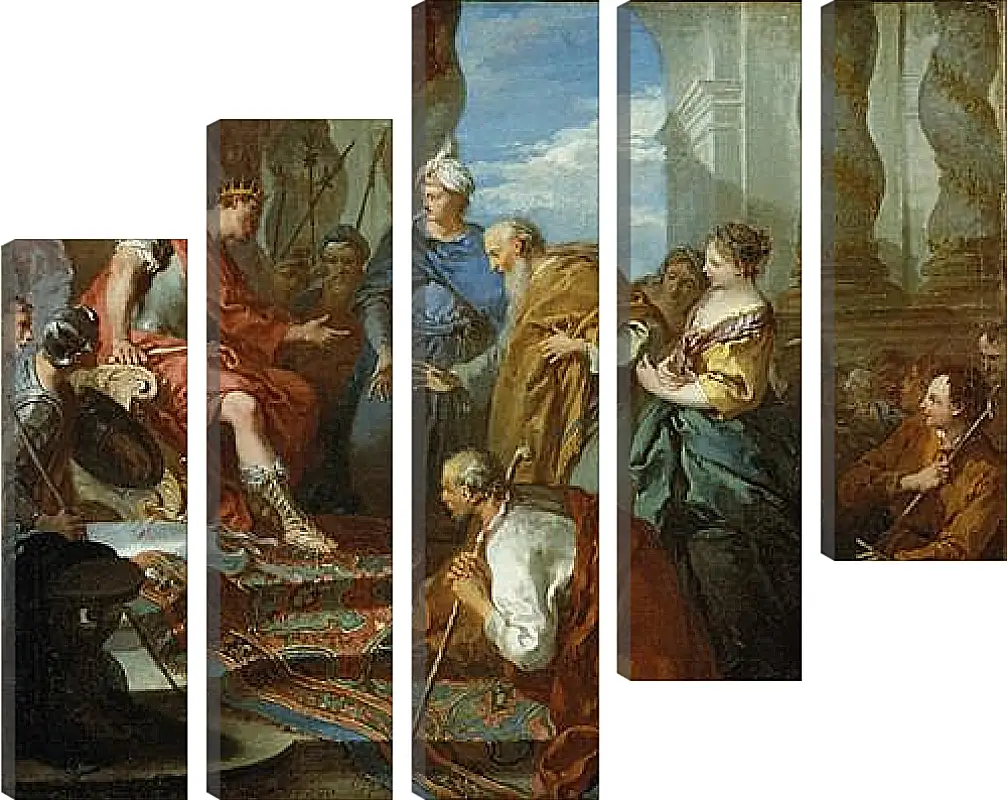 Модульная картина - Joseph presenting his father and brothers to Pharaoh. Франсуа Буше