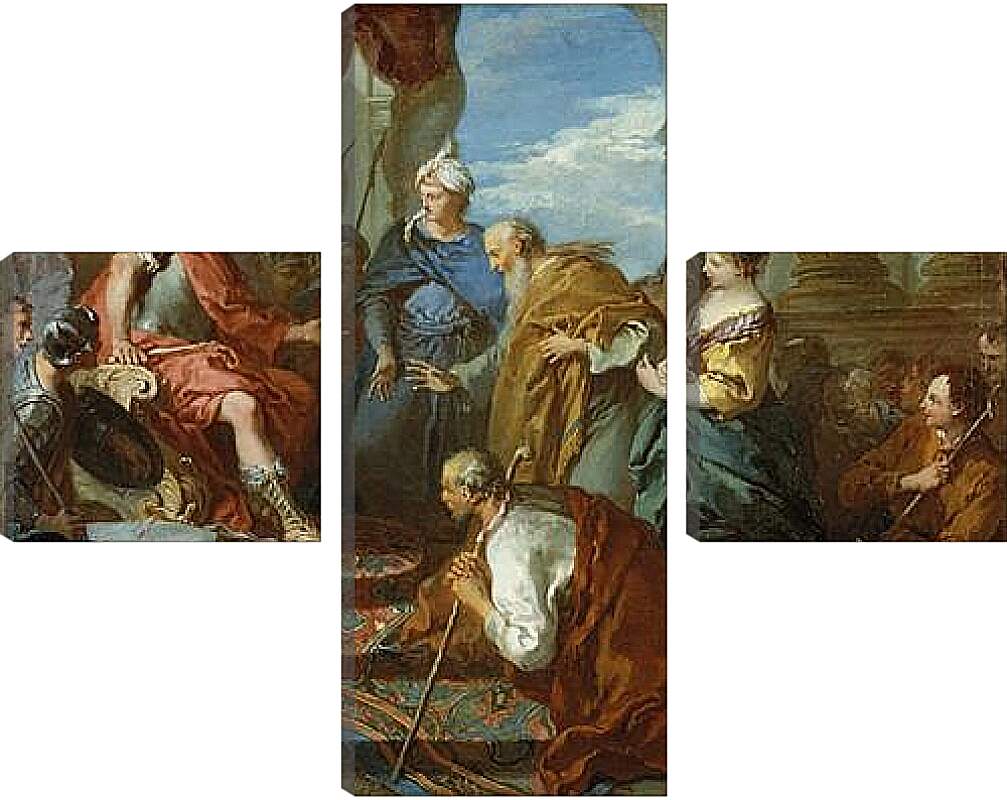 Модульная картина - Joseph presenting his father and brothers to Pharaoh. Франсуа Буше