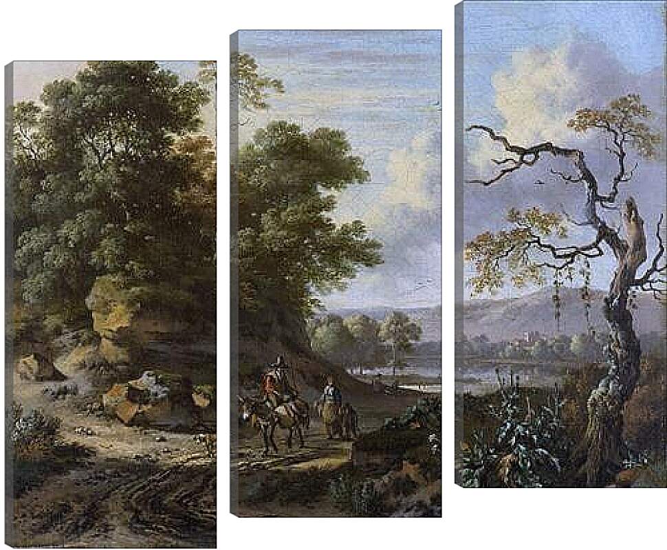 Модульная картина - Landschap met ezelrijder. Ян Вейнантс