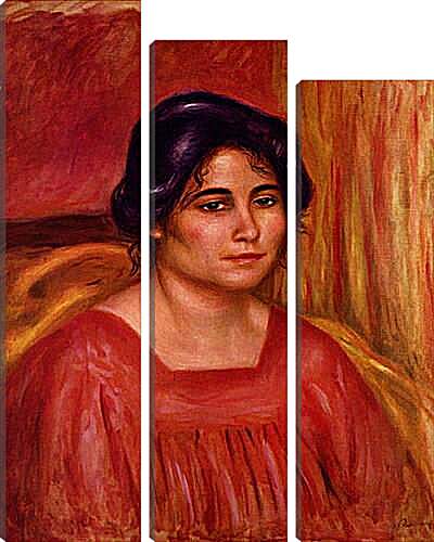 Модульная картина - Габриэль в красной блузе. Пьер Огюст Ренуар