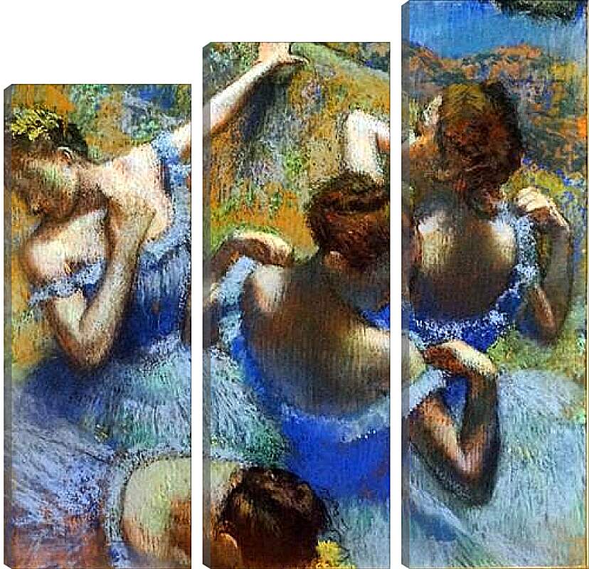 Модульная картина - Blue tancers. Эдгар Дега
