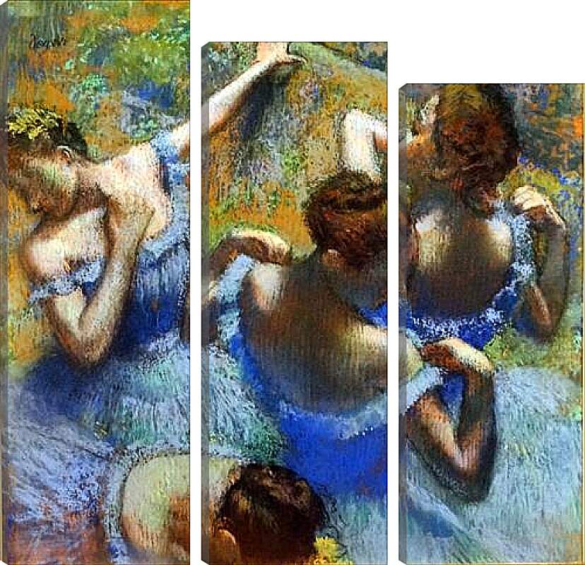 Модульная картина - Blue tancers. Эдгар Дега