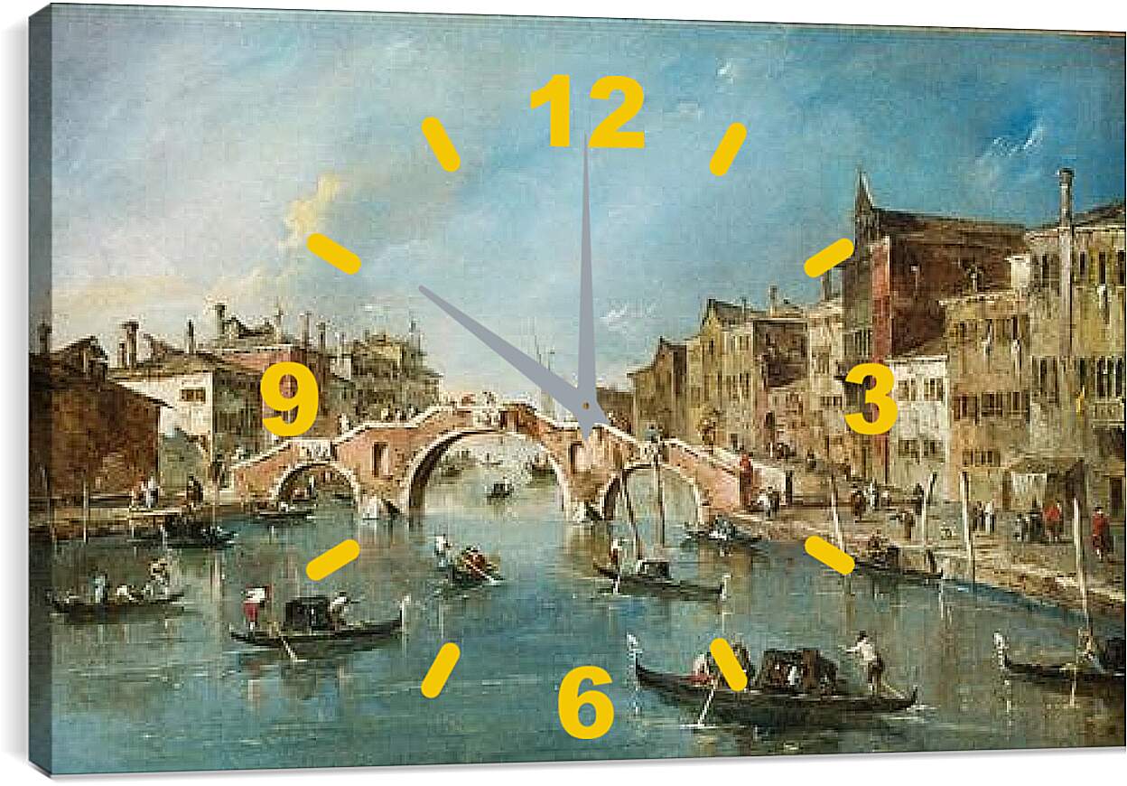 Часы картина - Venetian. Франческо Гварди