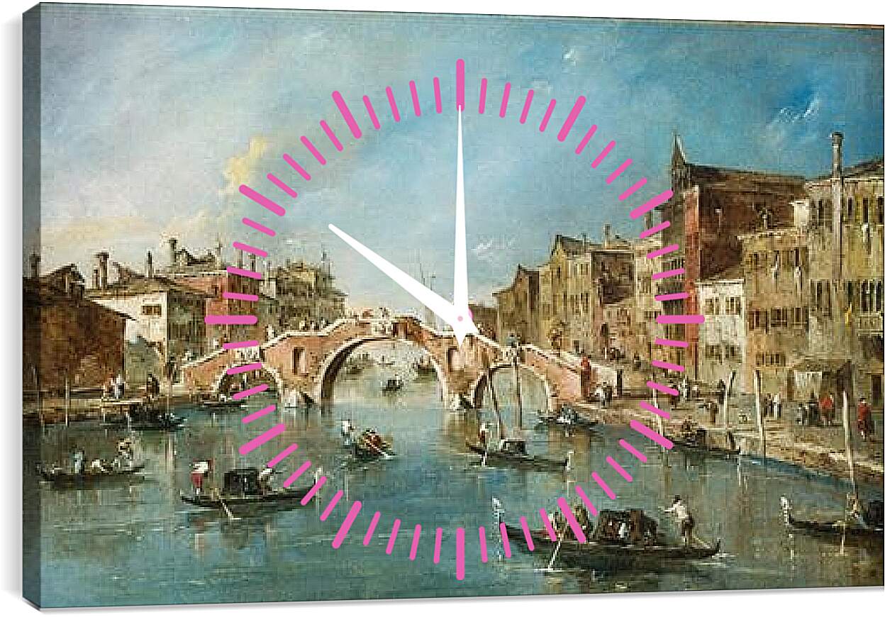 Часы картина - Venetian. Франческо Гварди
