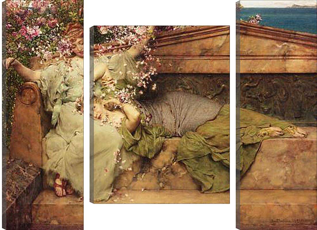 Модульная картина - In The Rose Garden. Лоуренс Альма-Тадема