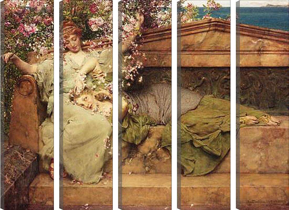 Модульная картина - In The Rose Garden. Лоуренс Альма-Тадема
