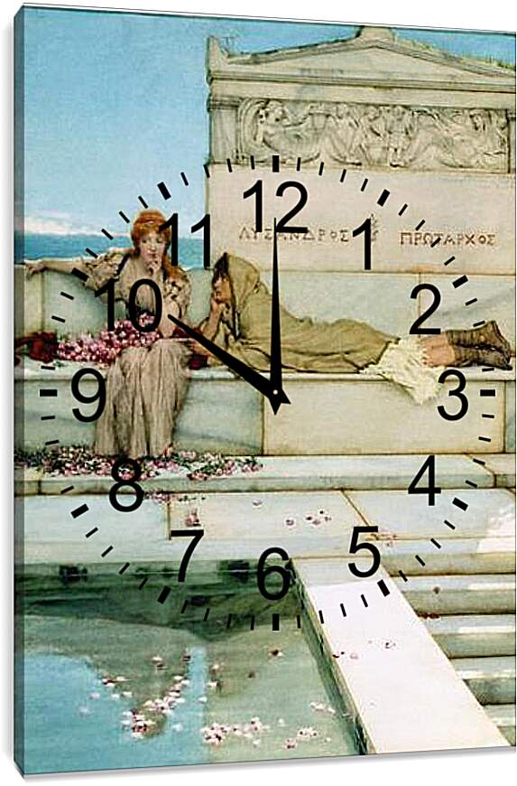Часы картина - Xanthe and Phaon. Лоуренс Альма-Тадема