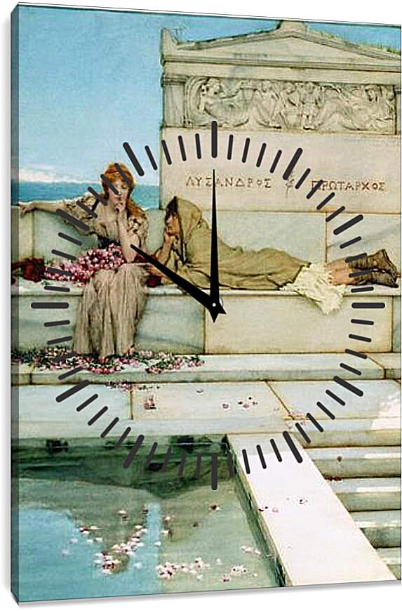 Часы картина - Xanthe and Phaon. Лоуренс Альма-Тадема