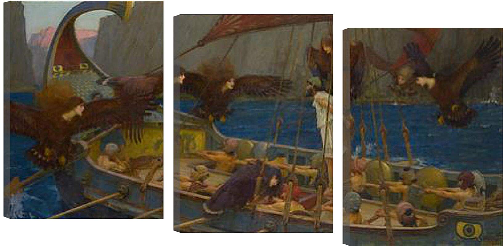 Модульная картина - Ulysses and the Sirens. Джон Уотерхаус