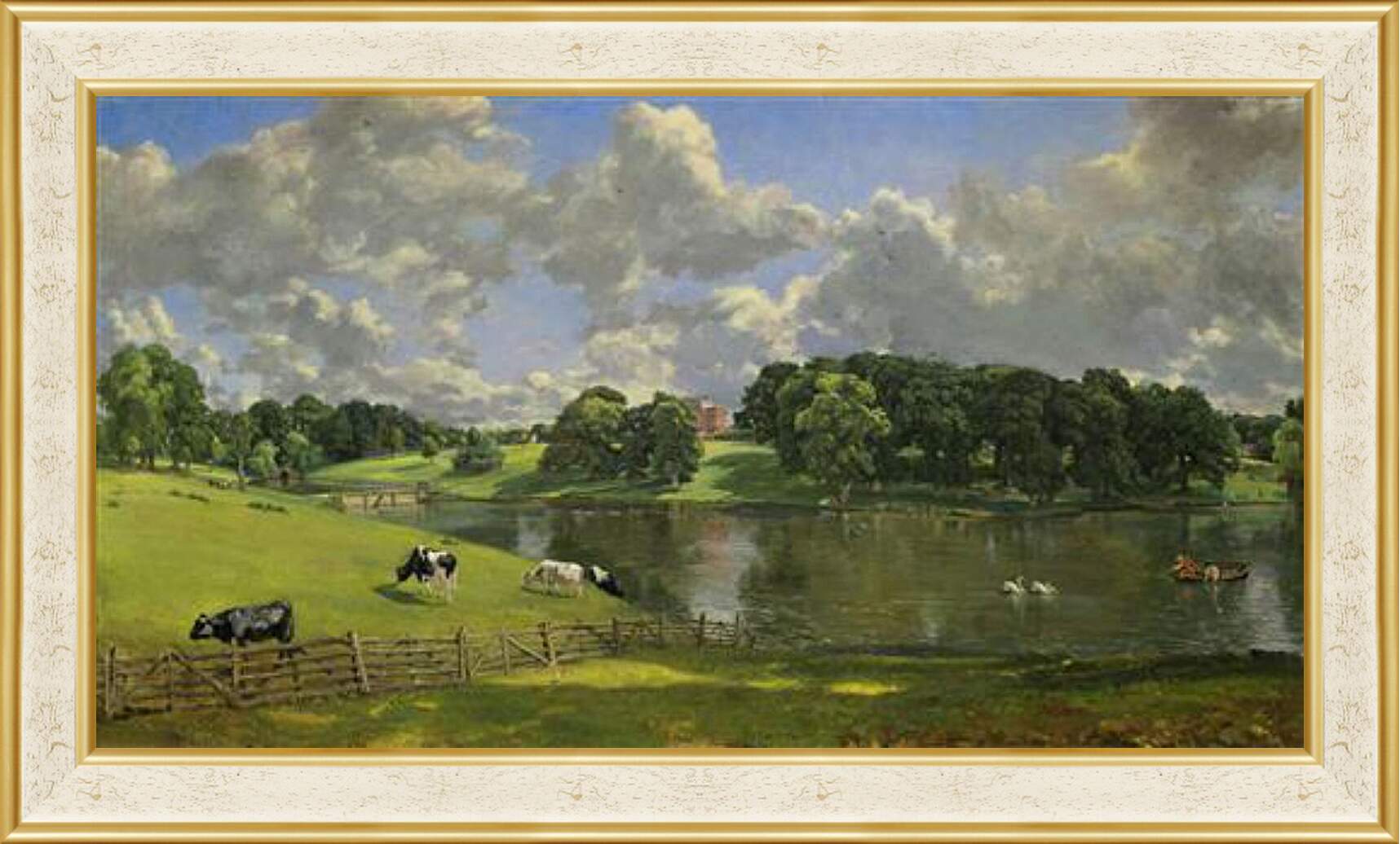 Картина в раме - Wivenhoe Park, Essex. Джон Констебл
