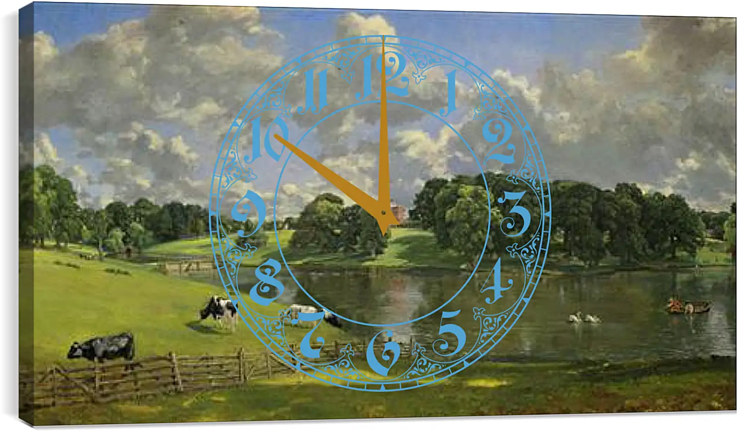 Часы картина - Wivenhoe Park, Essex. Джон Констебл