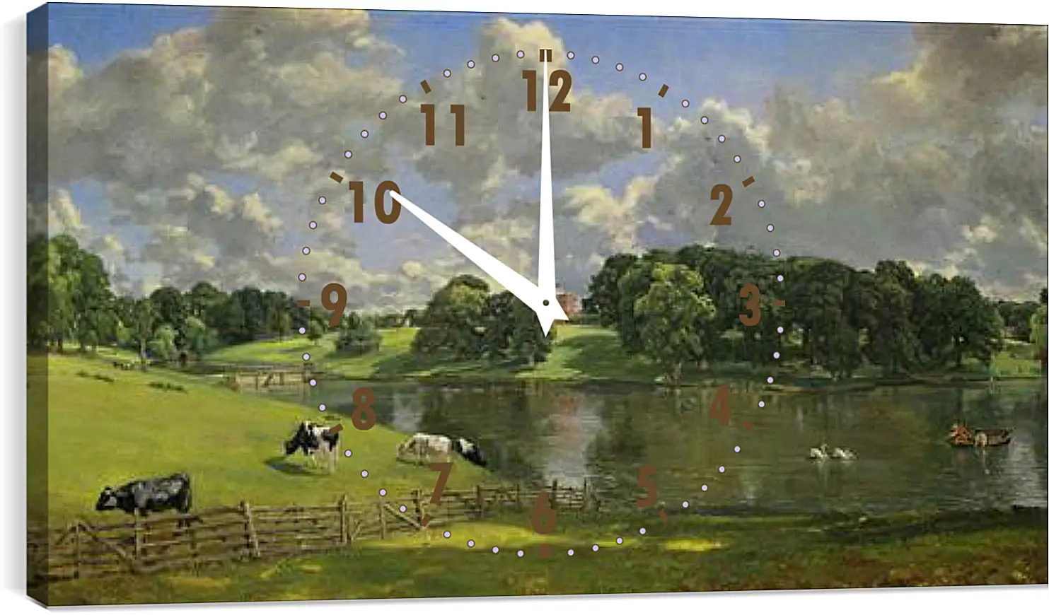 Часы картина - Wivenhoe Park, Essex. Джон Констебл