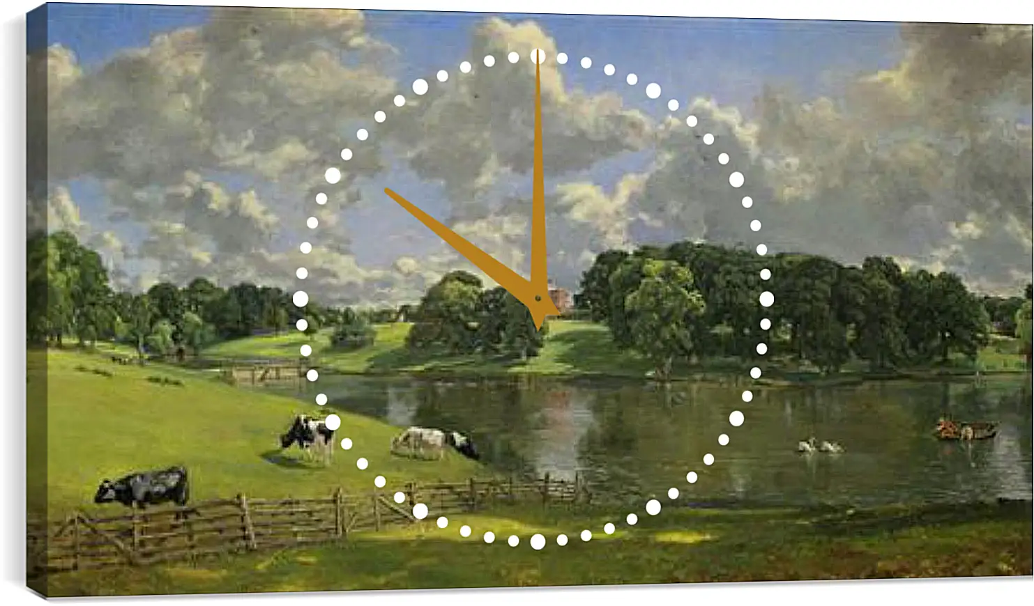 Часы картина - Wivenhoe Park, Essex. Джон Констебл