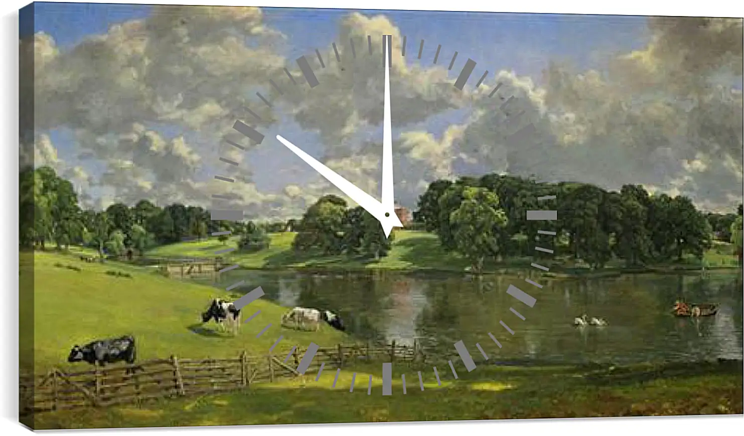 Часы картина - Wivenhoe Park, Essex. Джон Констебл