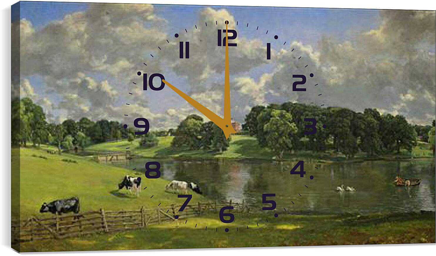 Часы картина - Wivenhoe Park, Essex. Джон Констебл