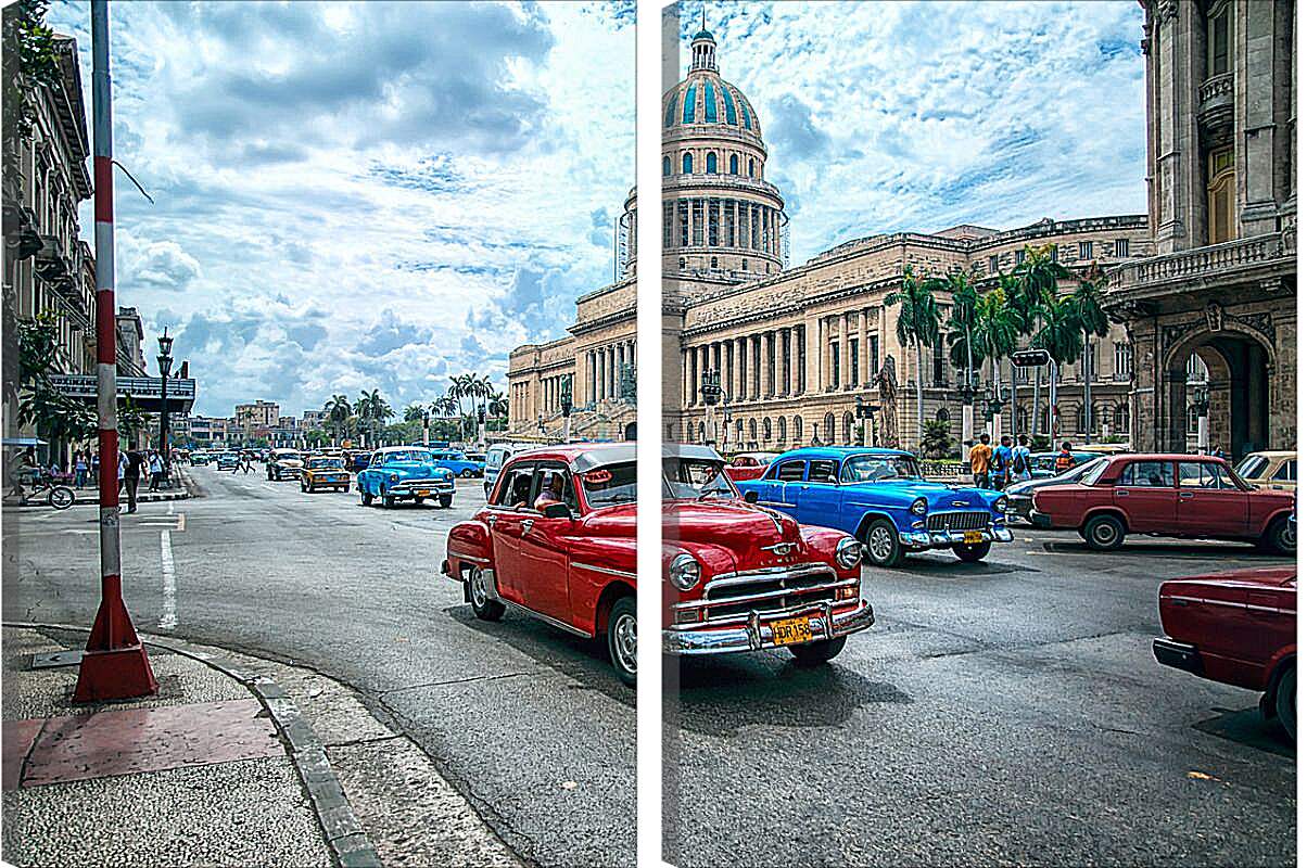 Модульная картина - Гавана Куба