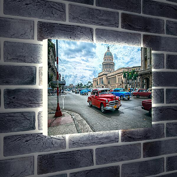 Лайтбокс световая панель - Гавана Куба