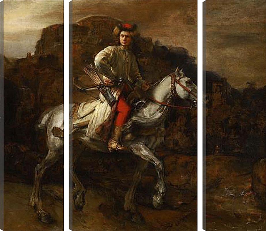 Модульная картина - The Polish Rider. Польский всадник. Рембрандт