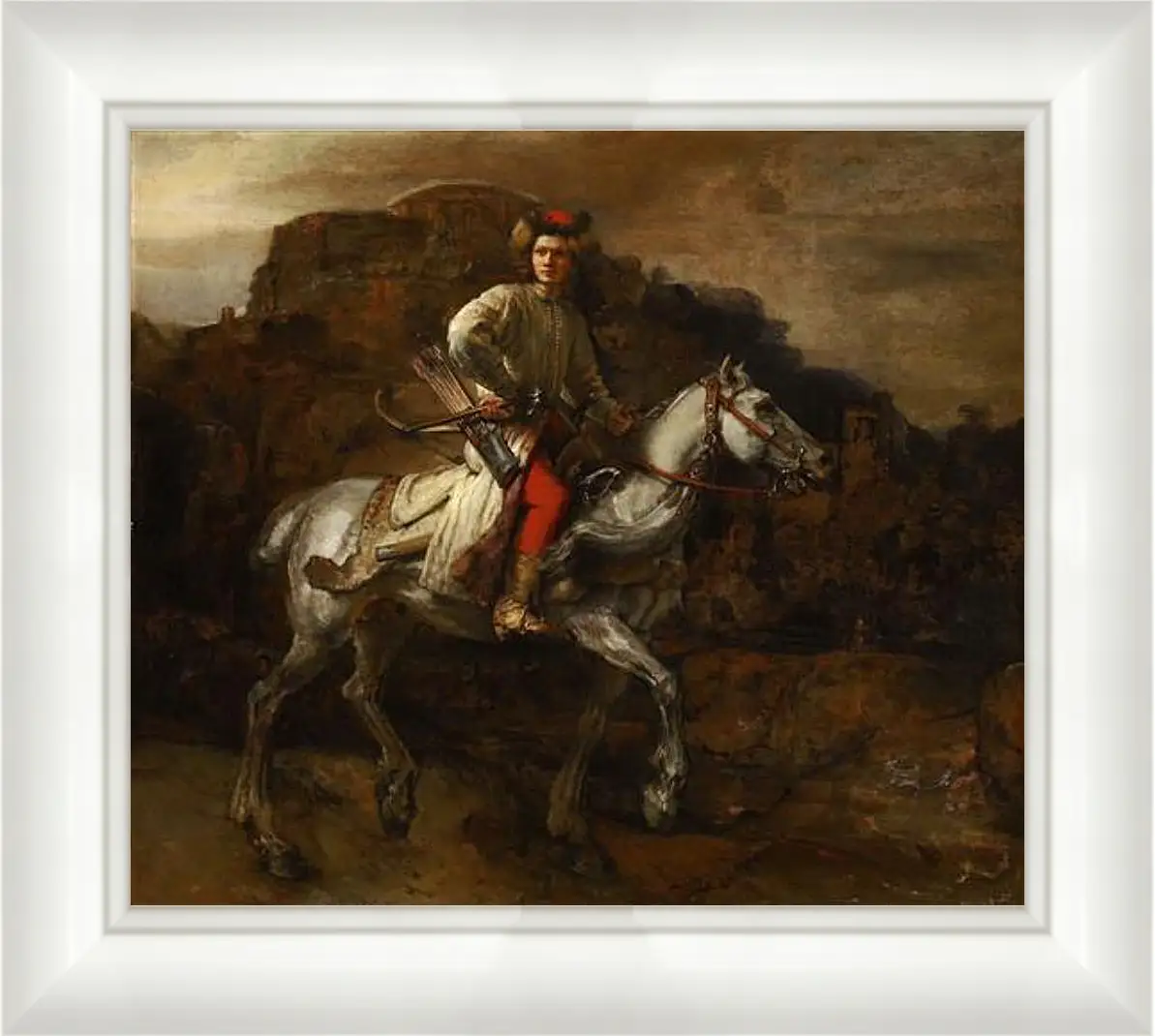 Картина в раме - The Polish Rider. Польский всадник. Рембрандт