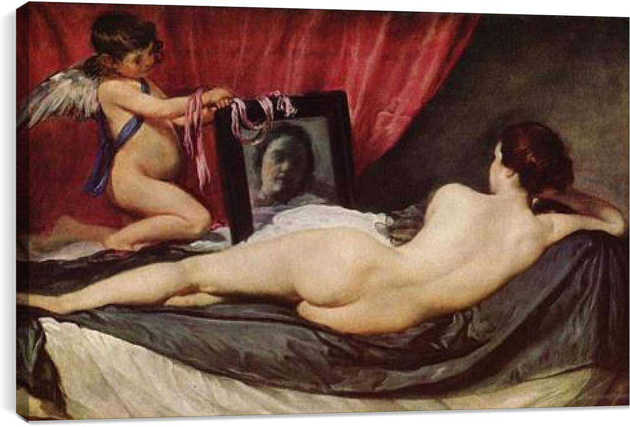 Постер и плакат - Венера с зеркалом. Диего Веласкес