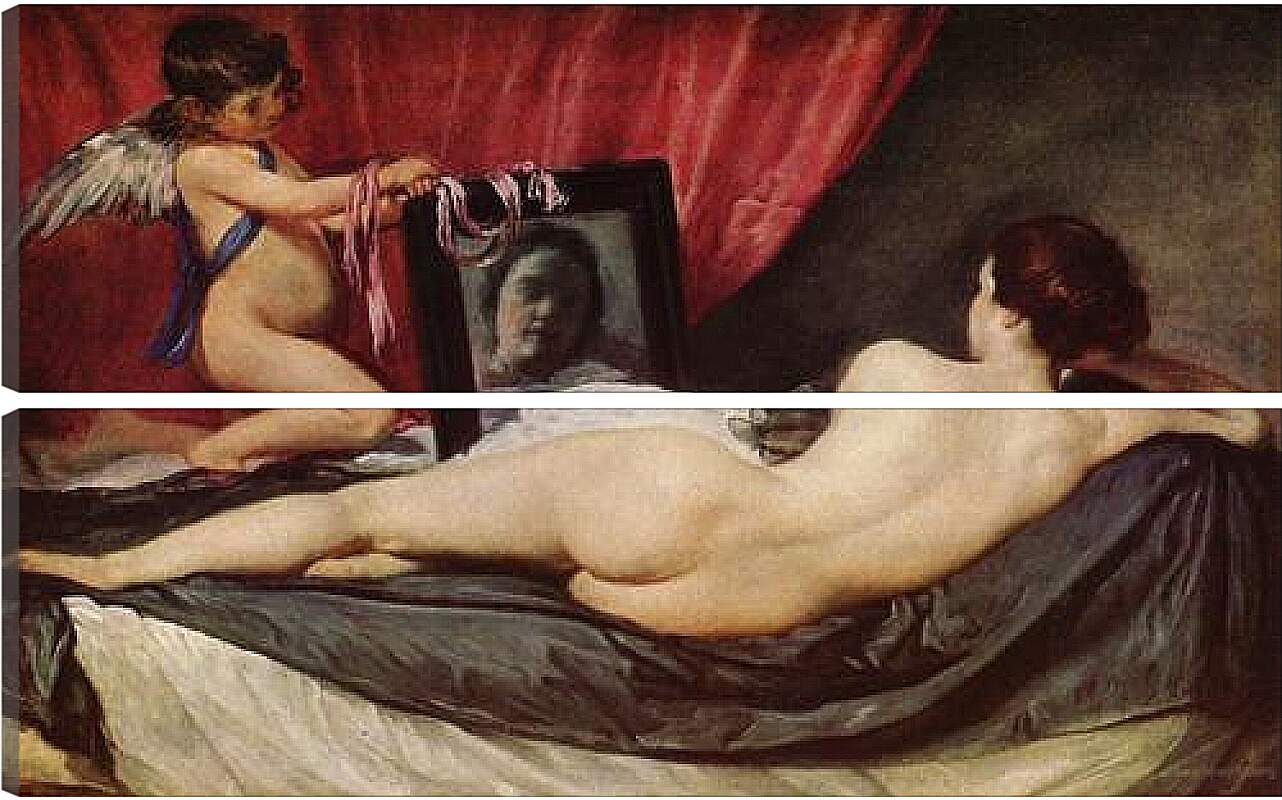 Модульная картина - Венера с зеркалом. Диего Веласкес
