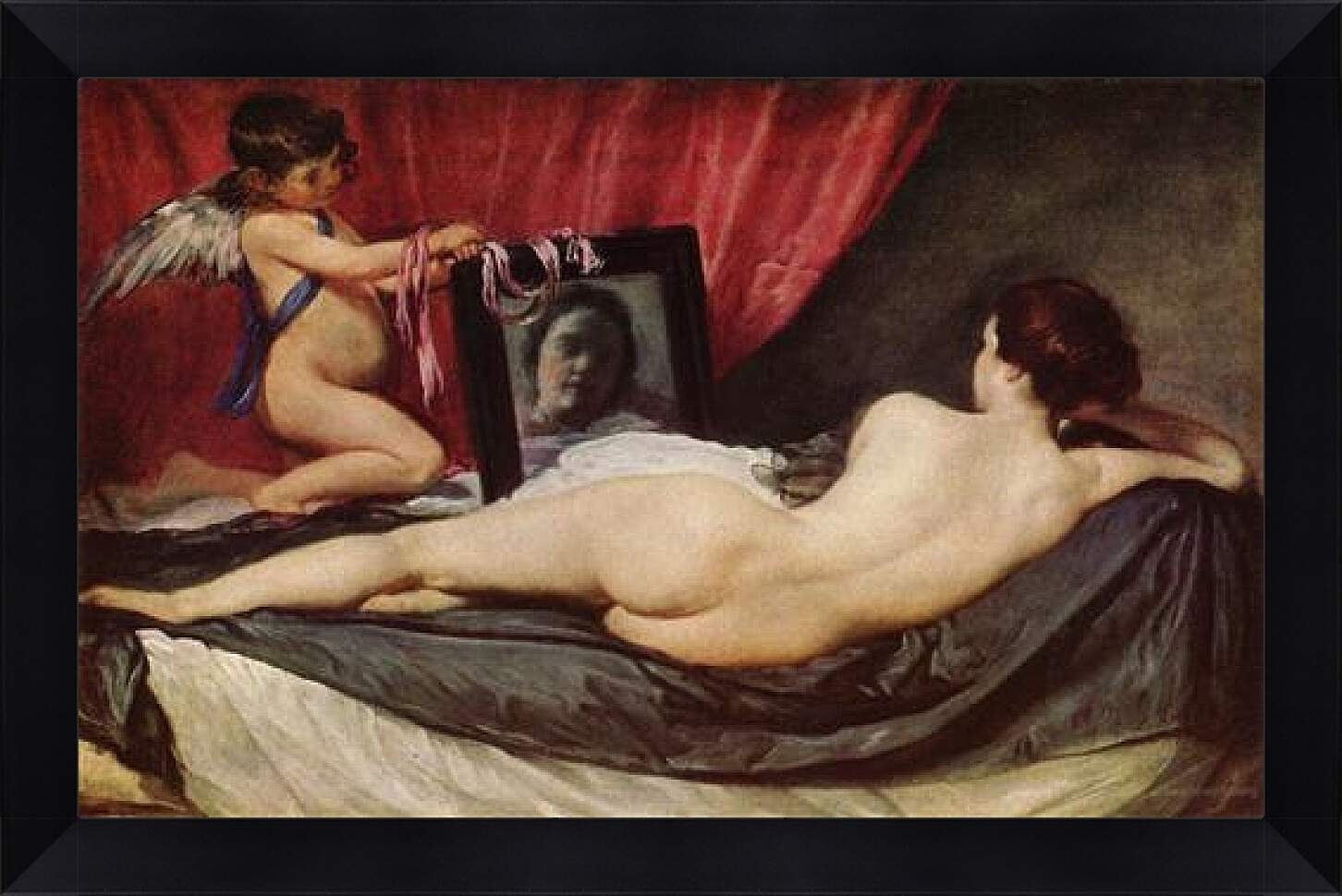 Картина в раме - Венера с зеркалом. Диего Веласкес