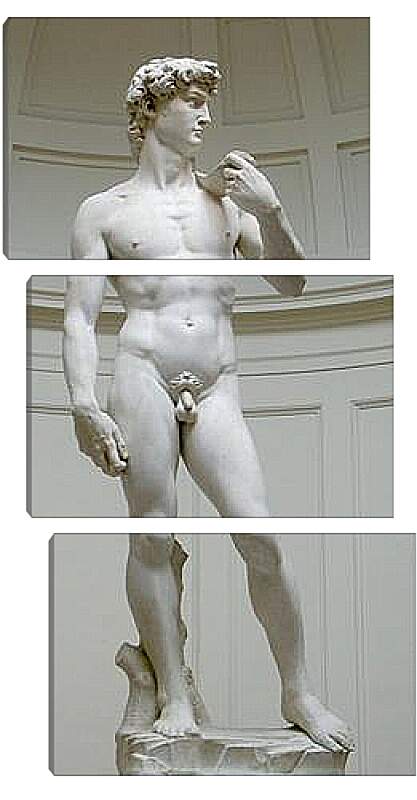 Модульная картина - Давид. Микеланджело Буонарроти