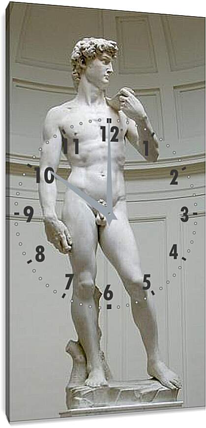Часы картина - Давид. Микеланджело Буонарроти