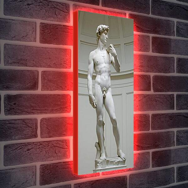 Лайтбокс световая панель - Давид. Микеланджело Буонарроти