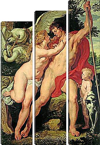 Модульная картина - Венера и Адонис. Питер Пауль Рубенс