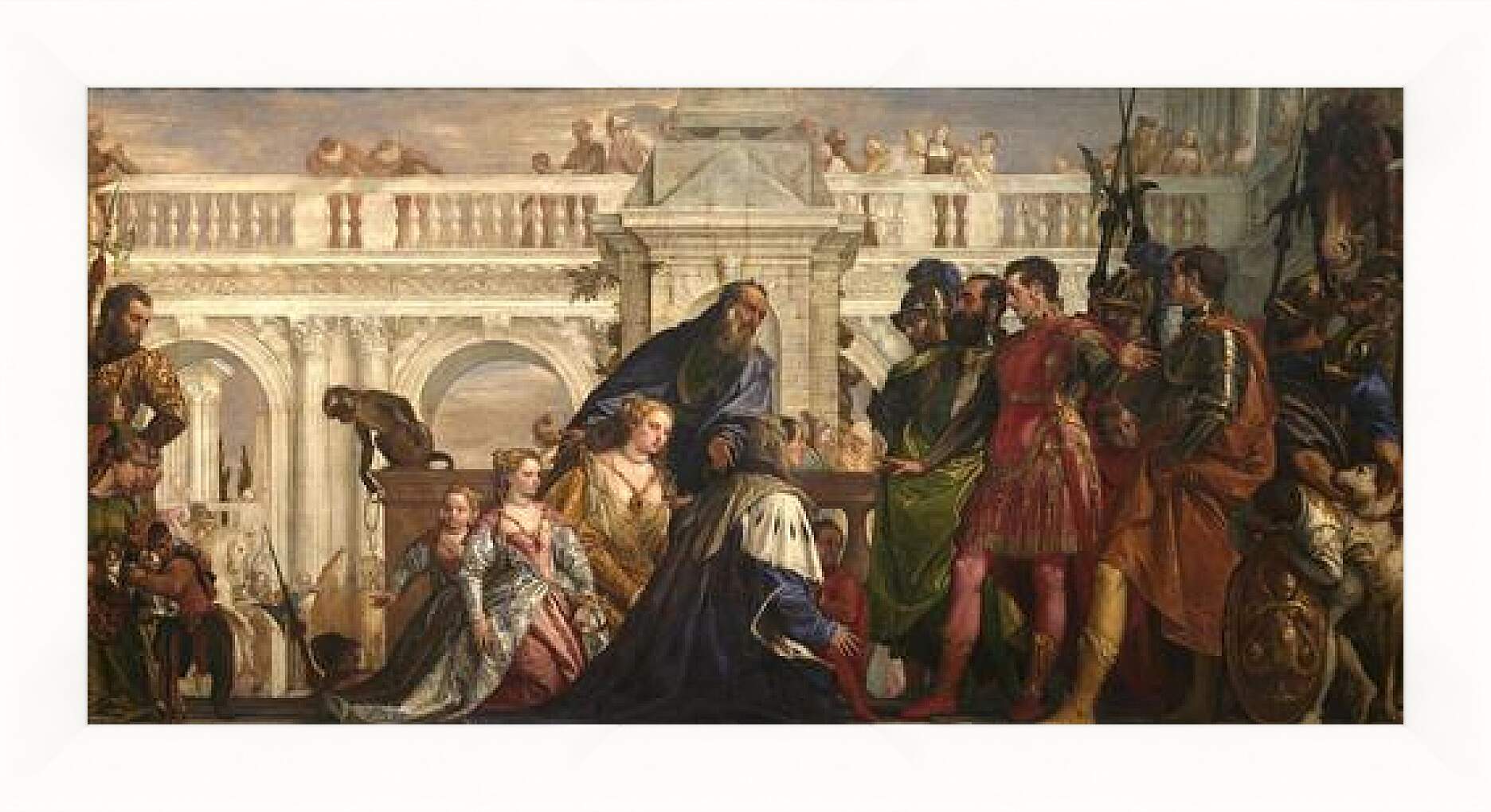 Картина в раме - The family of Darius before Alexander. Паоло Веронезе