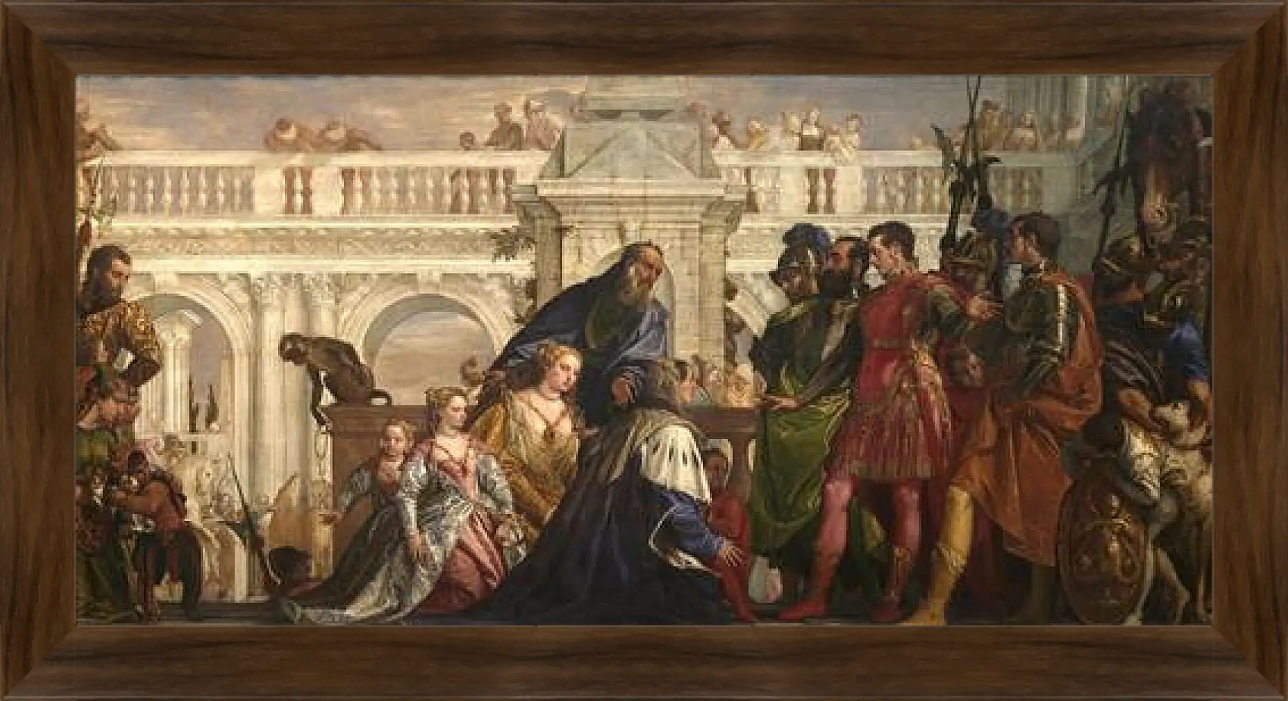 Картина в раме - The family of Darius before Alexander. Паоло Веронезе